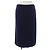 Classique Jupe en cachemire Chanel Bleu Bleu Marine