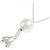 Collana Mikimoto in oro bianco Au750 con perla bianca del Mar del Sud Argento - vista 4