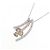 Autre Marque Collana di diamanti 2 vie in oro bianco Au750 e oro rosa Au750 - vista 2