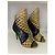 Christian Louboutin Bougliona 100 Python Décolleté Nere e Oro Multicolore - vista 3