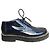 Derbies Avril Gau in pelle verniciata blu navy