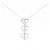 Autre Marque Collana in diamante in oro bianco Au750 a forma di cuore Argento