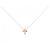 Autre Marque Collana con diamante incrociato Au750/Au417 Rosa