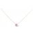 Autre Marque Au750 Pink Gold Sapphire Diamond Necklace