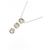 Autre Marque Collana con diamanti a tre pietre in oro bianco Au750 Argento - vista 3