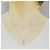 Autre Marque Collana con diamanti a tre pietre in oro bianco Au750 Argento - vista 6