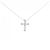 Autre Marque Collier en diamant croix en or blanc Au750 Argenté