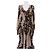 Jean Paul Gaultier Vestido largo marrón con estampado Castaño