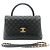 Chanel Matelassé Coco Handle 29 2-Wege Tasche Schwarz