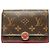 Cartera Compacta Bi-fold Monogram Flore Louis Vuitton Castaño Fucsia Monograma