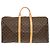 Borsa Boston Keepall 55 Monogram Louis Vuitton Marrone Monogramma