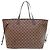 Borsa tote Louis Vuitton Neverfull GM Damier Ebene Marrone - vista 2