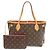 Borsa Louis Vuitton Neverfull PM Marrone Rosa Monogramma