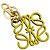 Portachiavi in pelle gialla Loewe Giallo