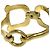 Céline Bracciale in metallo dorato con morsetto Celine - vista 5