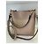 Borsa a spalla Coach Small Town in pelle beige Taupe - vista 5