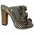 Sandali Jimmy Choo in PVC e cristalli con dettagli in pelle argentata Argento