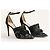 Décolleté Jimmy Choo Prime 100 con cinturino alla caviglia Nero Argento - vista 2