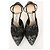 Décolleté Jimmy Choo Prime 100 con cinturino alla caviglia Nero Argento - vista 3