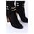 Jimmy Choo Open Toe Ankle Boots Black Suede  - view 3