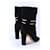 Jimmy Choo Open Toe Ankle Boots Black Suede  - view 4
