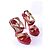 Jimmy Choo Sandalen rotes Lackleder - Ansicht 3