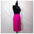 Yves Saint Laurent YSL Rive Gauche fuchsia Seidenkleid Pink Fuschia  - Ansicht 4