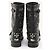 Stivali Biker con Borchie Jimmy Choo in Pelle Nera Nero - vista 4