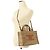 Céline Borsa a Spalla Celine Triomphe Logo Small Cabas Thais in Tweed Marrone Beige - vista 10