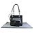 Borsa tote in pelle nera e rete Balenciaga Nero - vista 17