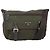 Bolsa de Ombro PRADA Nylon Caqui Prata Autêntica 174309
