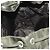 PRADA Backpack Nylon Khaki Silver Auth ARZ693 Silvery - view 25