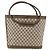 Gucci Borsa a Spalla GG Supreme PVC Beige Oro Auth bs34284 D'oro - vista 3