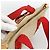 LOUIS VUITTON Antigua Cabas PM Borsa a Mano Rossa Beige M40038 LV Auth ka3789 Rosso - vista 6