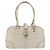 Borsa a mano Horsebit in pelle bianca e oro GUCCI 145770 Auth bs34368 Bianco D'oro - vista 2