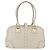Borsa a mano Horsebit in pelle bianca e oro GUCCI 145770 Auth bs34368 Bianco D'oro - vista 3