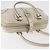 Borsa a mano Horsebit in pelle bianca e oro GUCCI 145770 Auth bs34368 Bianco D'oro - vista 6
