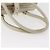 Borsa a mano Horsebit in pelle bianca e oro GUCCI 145770 Auth bs34368 Bianco D'oro - vista 7