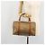 Céline Borsa Boston in tela Macadam CELINE PVC Beige Oro Auth INZ011 D'oro - vista 24
