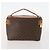 Céline Pochette in tela Macadam CELINE in pelle PVC 2 pezzi marrone Auth 166796 - vista 10