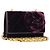 CHANEL Borsa a Spalla Matelassé Catena Camelia Velluto Viola Oro CC Auth YKZ1012V D'oro Porpora