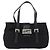 Borsa a mano FENDI Mamma Baguette in nylon nero argento Auth YKZ1005 - vista 2