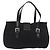 Borsa a mano FENDI Mamma Baguette in nylon nero argento Auth YKZ1005 - vista 3