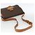 Céline Borsa a spalla in tela Macadam Horsebit CELINE in pelle PVC marrone e oro Auth YKZ475 D'oro - vista 7