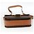Céline Borsa a spalla in tela Macadam Horsebit CELINE in pelle PVC marrone e oro Auth YKZ475 D'oro - vista 9