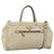 PRADA Borsa a Mano Nylon 2way Beige Oro Auth INZ076A D'oro