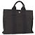 Hermès HERMES Handtasche Her Line Canvas Grau Auth YKZ1002 Braun