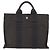 Hermès HERMES Handtasche Her Line Canvas Grau Auth YKZ1002 Braun - Ansicht 3