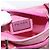 Borsa a Spalla PRADA Nylon Rosa Argento Auth YKZ1090 - vista 17