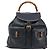 Zaino in Pelle Gucci Bamboo Nero Oro 003 2058 0016 Auth gh2009 - vista 2